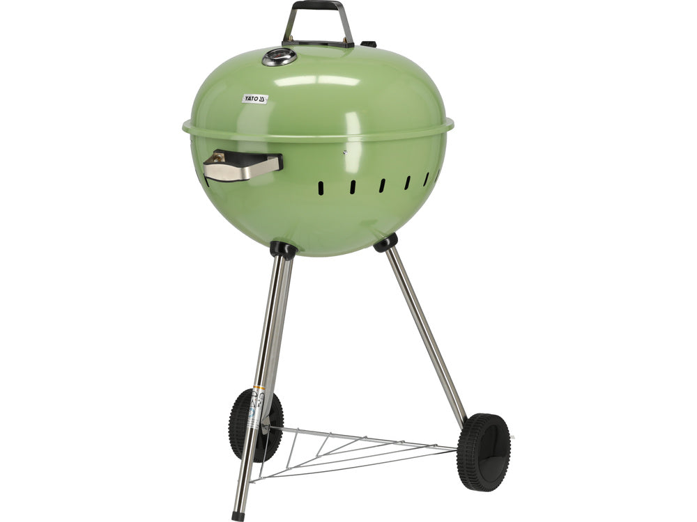 CHARCOAL BBQ, ROUNDED, 54CM GREEN (YG-20303)
