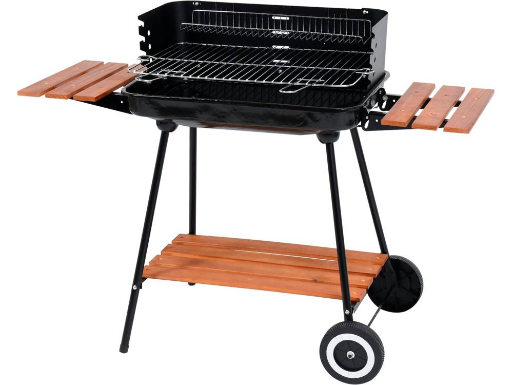 OUTDOOR GRILL | WITH SHELVES | 53X33 CM (99589)