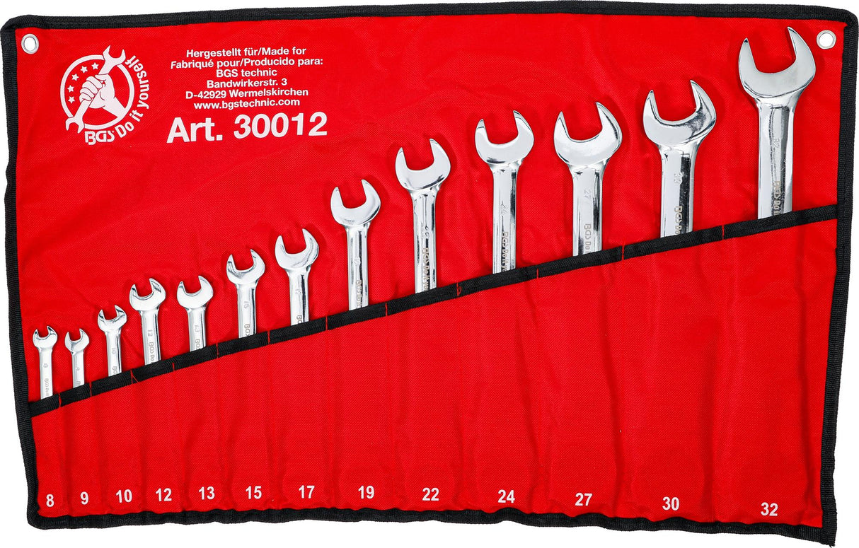 RATCHET COMBINATION WRENCH SET | FLEXIBLE HEADS | 8 - 32 MM | 13 PCS. (30012)
