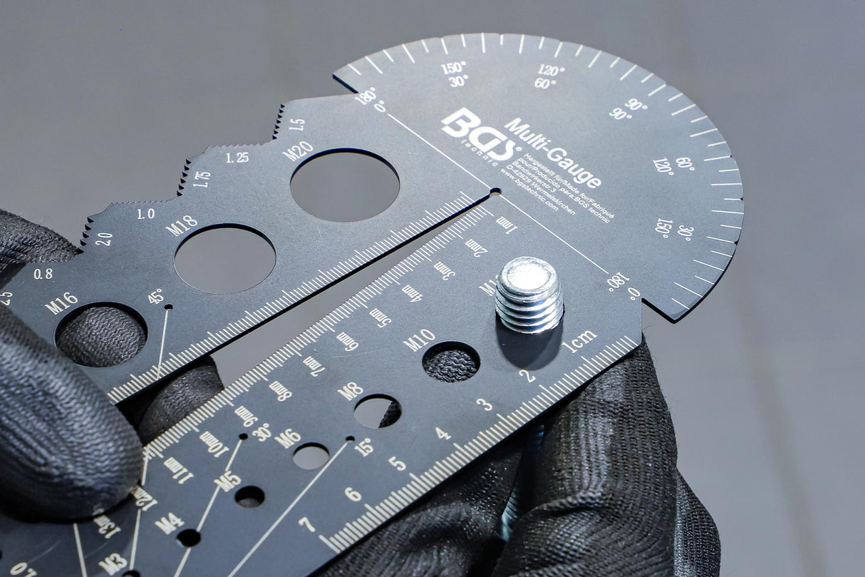 SCREWPITCH GAUGE AND THREAD TEMPLATE | METRIC | M3 - M20, 0.5 - 13.00 MM (74247)