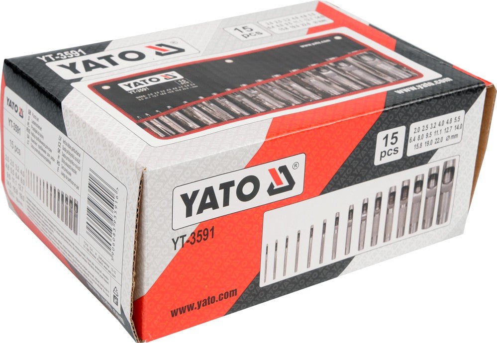 PUNCH SET 15PCS (YT-3591)
