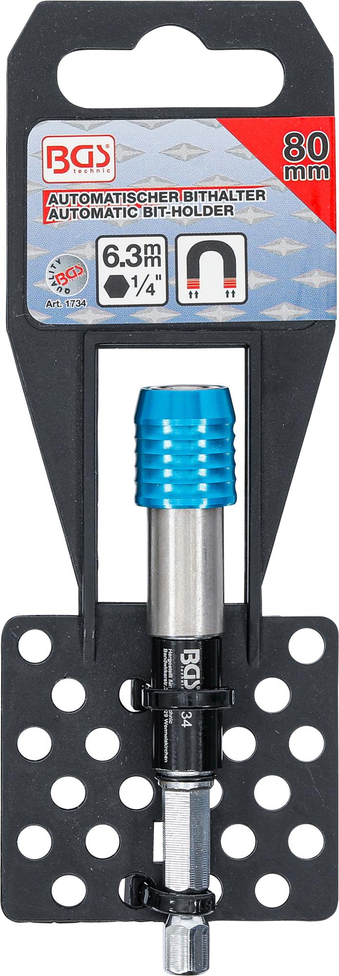 AUTOMATIC BIT-HOLDER | INTERNAL HEXAGON 6.3 MM (1/4") | 80 MM (1734)
