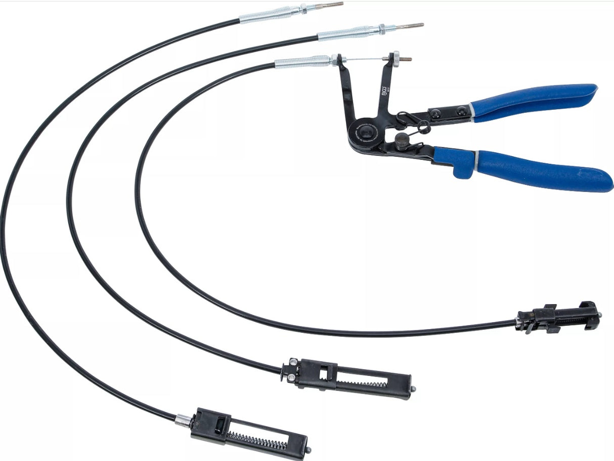 HOSE CLAMP PLIERS | WITH INTERCHANGEABLE BOWDEN CABLES | 635 - 670 MM (9815)