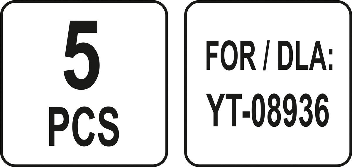 5 PCS HOOK PANEL (YT-08937)