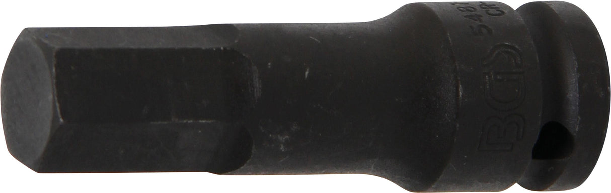 IMPACT BIT SOCKET | LENGTH 75 MM | 12.5 MM (1/2") DRIVE | INTERNAL HEXAGON 17 MM (5481-M17)