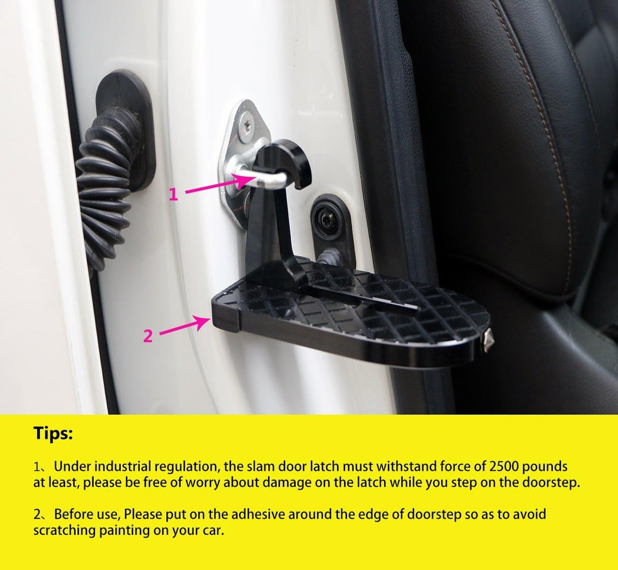 UNIVERSAL MULTIFUNCTIONAL FOLDABLE CAR DOOR STEP (FS250)