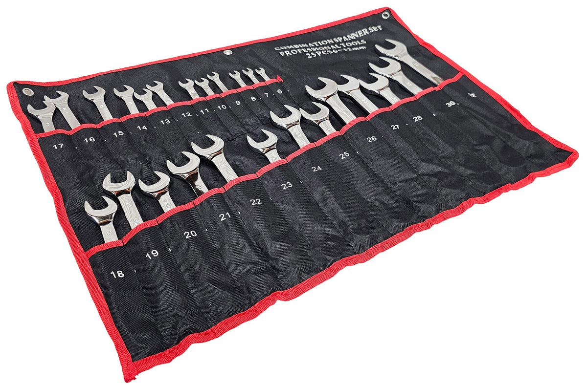 COMBINATION SPANNER SET | CR-V | 6 - 32 MM | 25 PCS. (H10993)