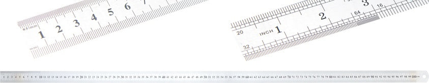 STEEL SCALE | FLEXIBLE | STAINLESS STEEL | 1 M (50890)