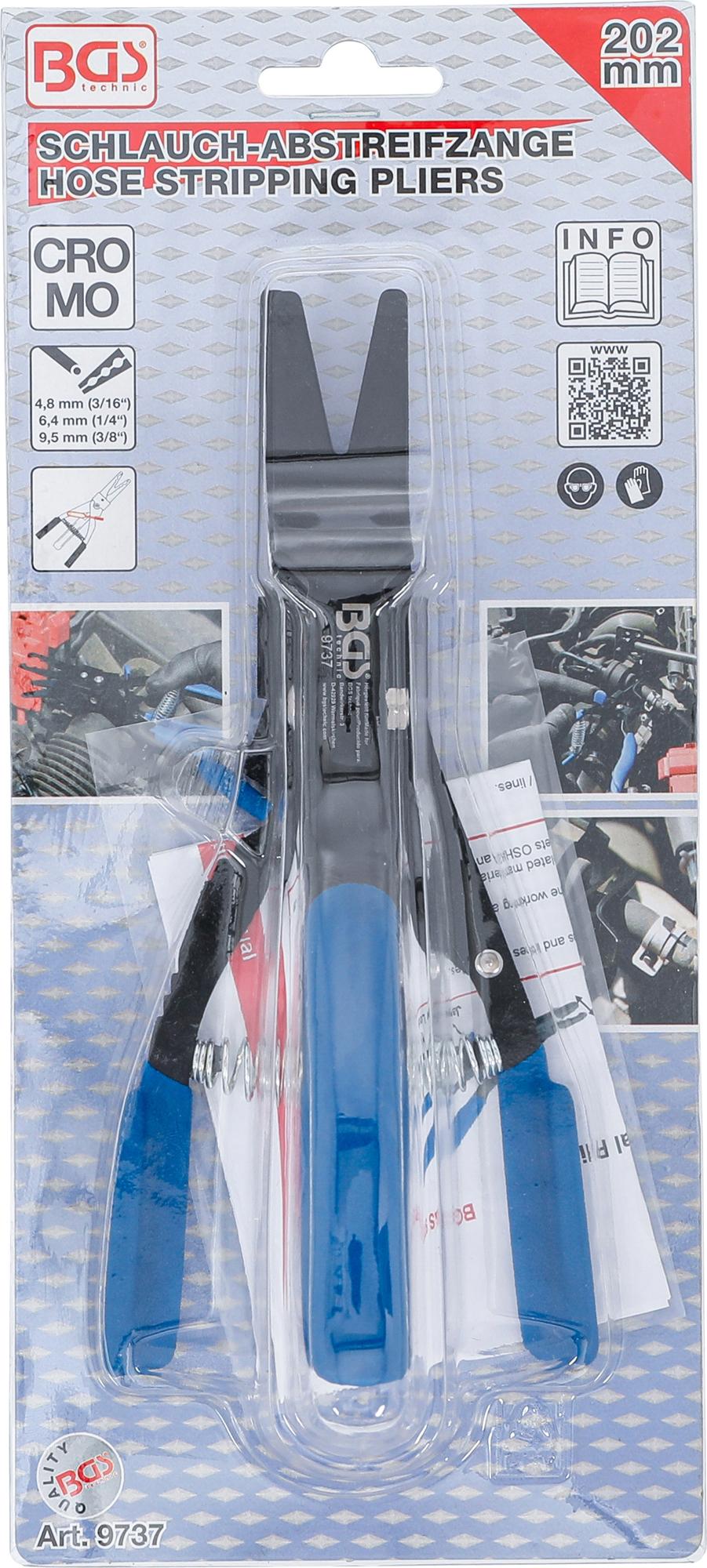 HOSE STRIPPING PLIERS | LOCKING TYPE | 202 MM (9737)
