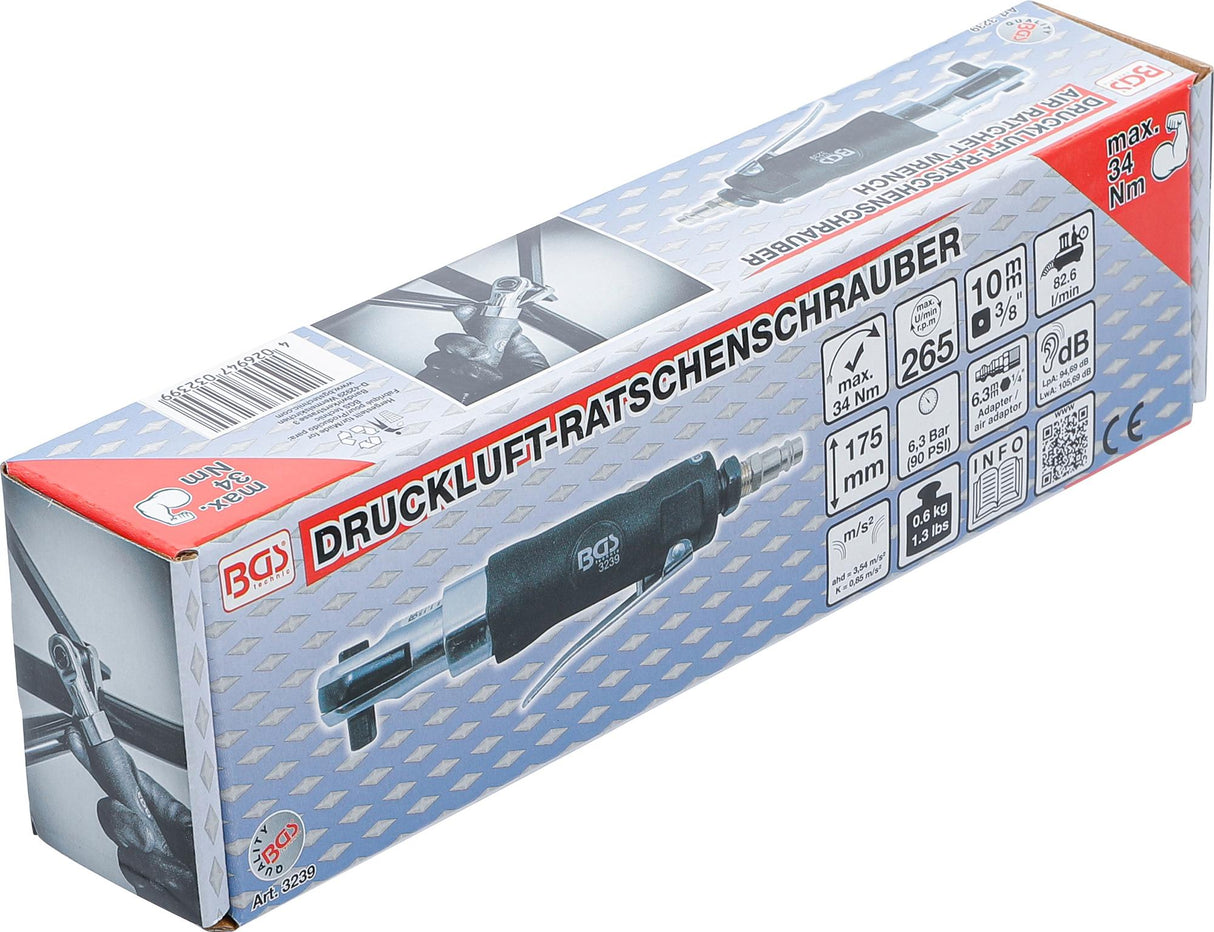 AIR RATCHET WRENCH | 10 MM (3/8") | 34 NM (3239)
