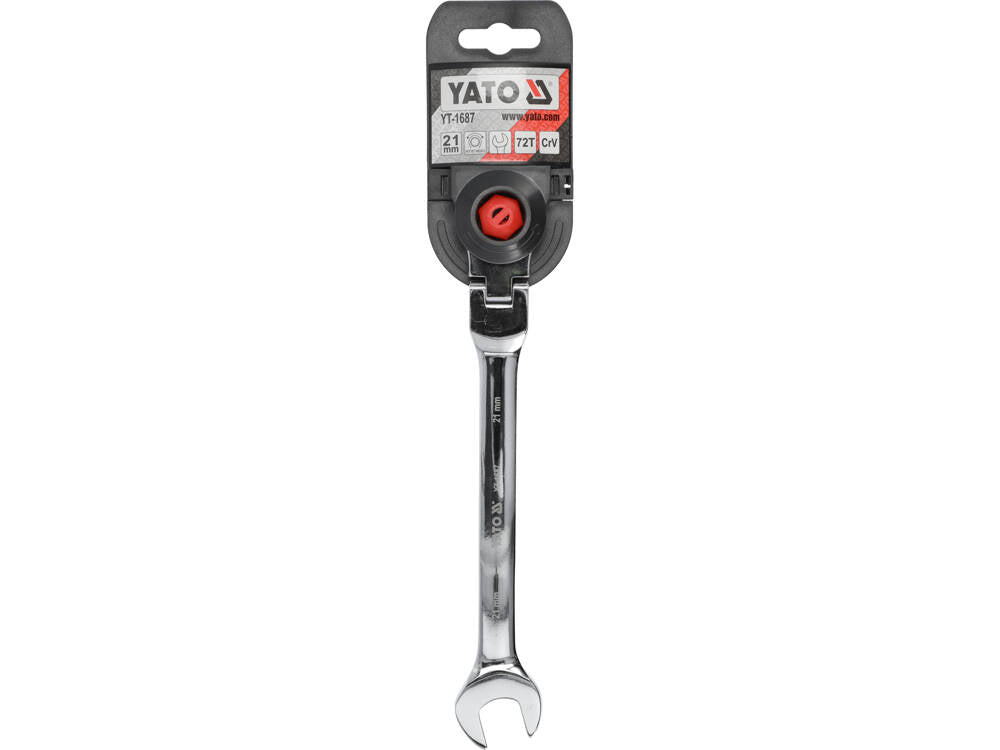 FLEX. RATCHET COMBINATION WRENCH 21MM (YT-1687)