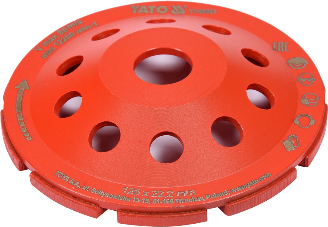DIAMOND GRINDING CUP 125MM M14 (YT-60322)