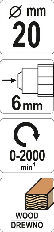 ROTARY RASP FOR WOOD 20MM (YT-61706)