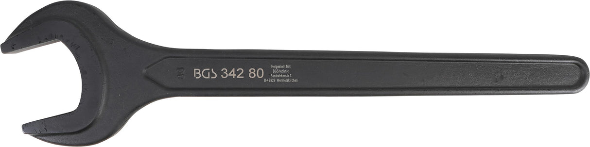 SINGLE OPEN END SPANNER | DIN 894 | 80 MM (34280)