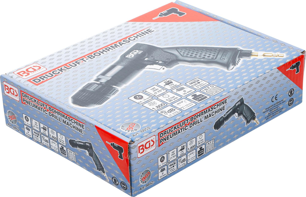 AIR DRILL WITH 10 MM KEYLESS CHUCK (8852)