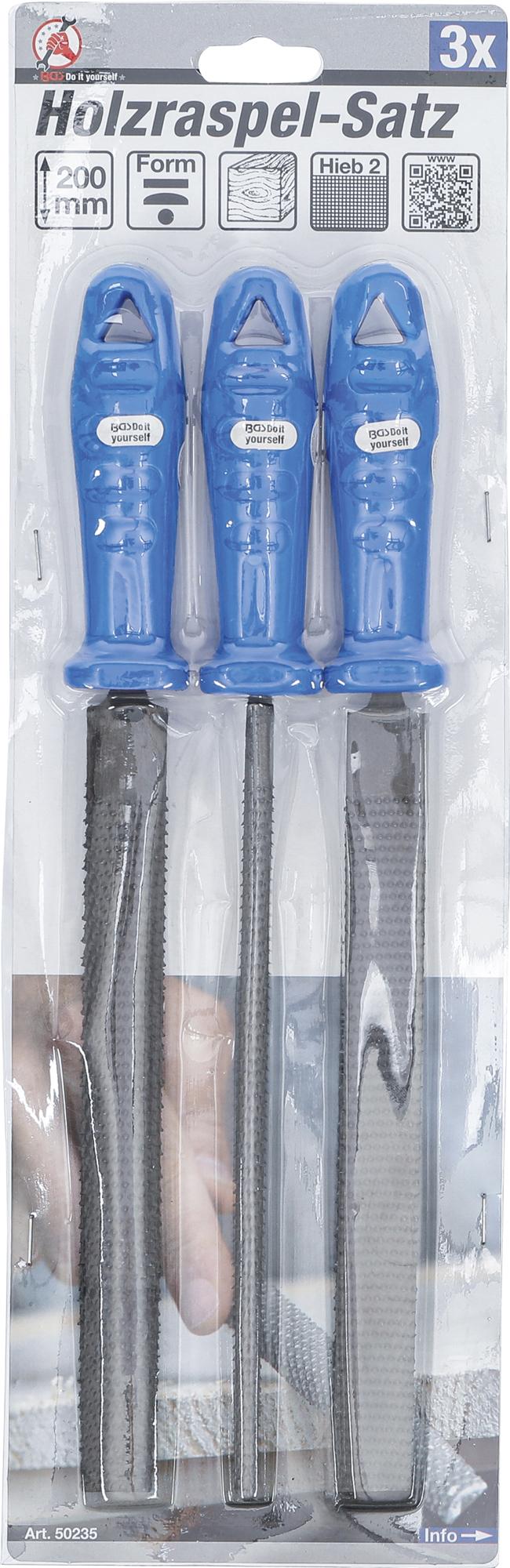 RASP SET | 200 MM | 3 PCS. (50235)