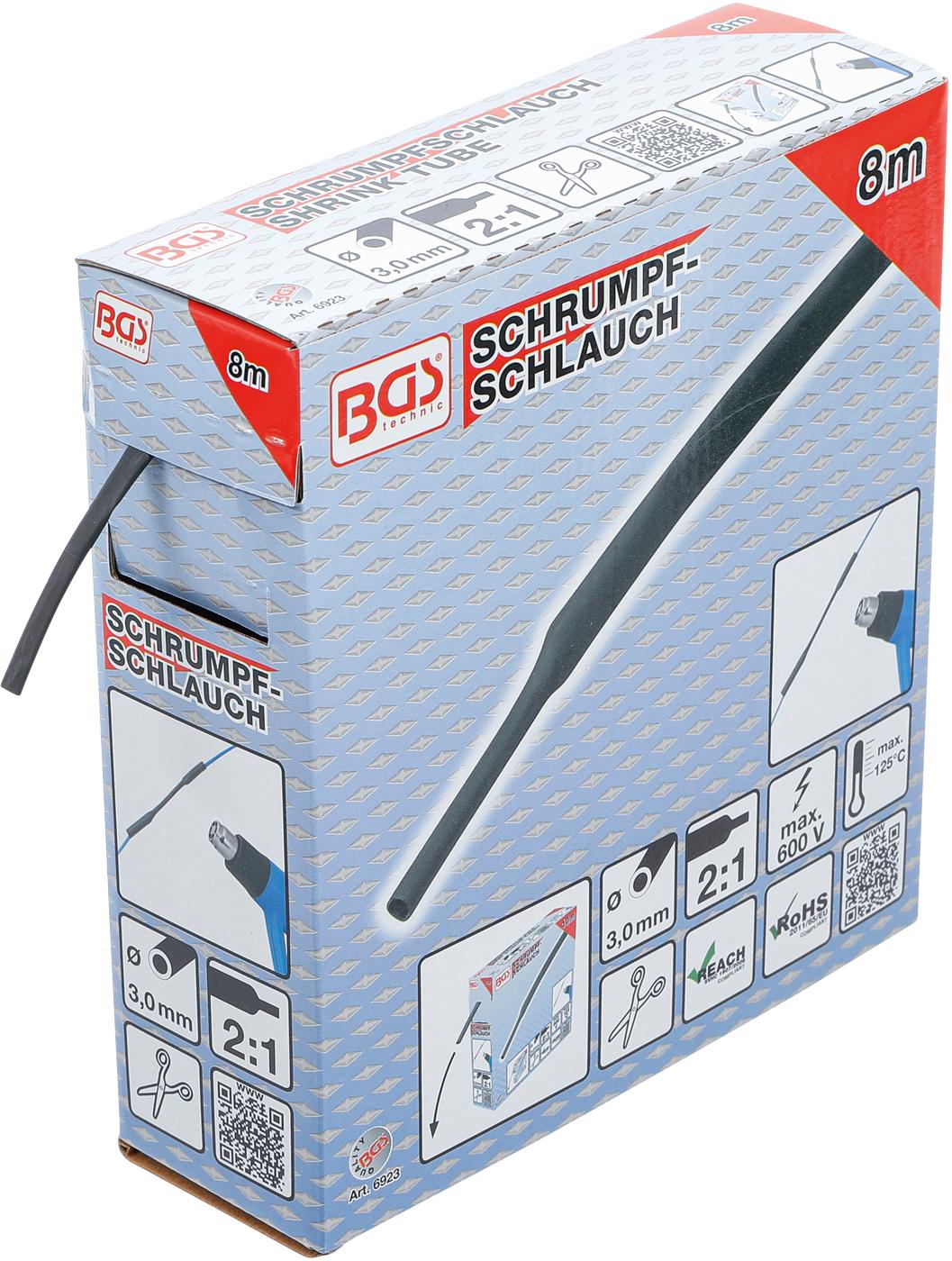 SHRINK TUBE BOX | BLACK | Ø 3 MM | 8 M (6923)