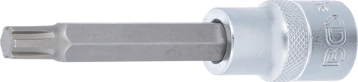 BIT SOCKET | LENGTH 100 MM | 12.5 MM (1/2") DRIVE | SPLINE (FOR RIBE) | M9 (5184-R9)