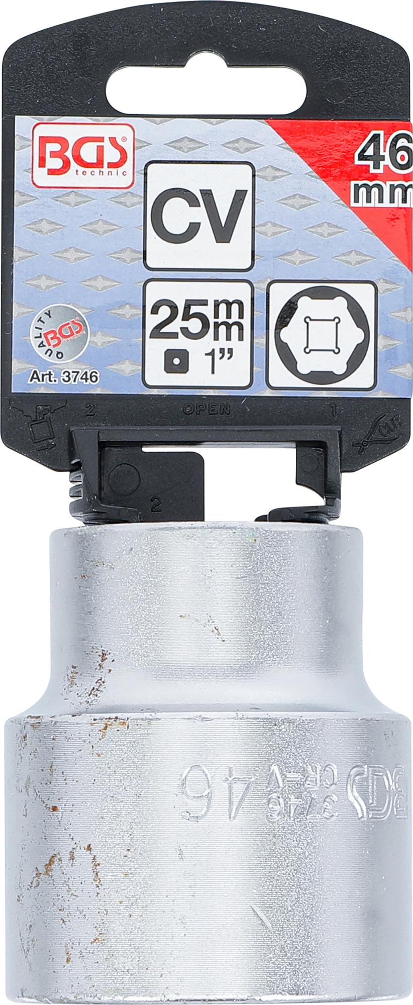 SOCKET, HEXAGON | 25 MM (1") DRIVE | 46 MM (3746)