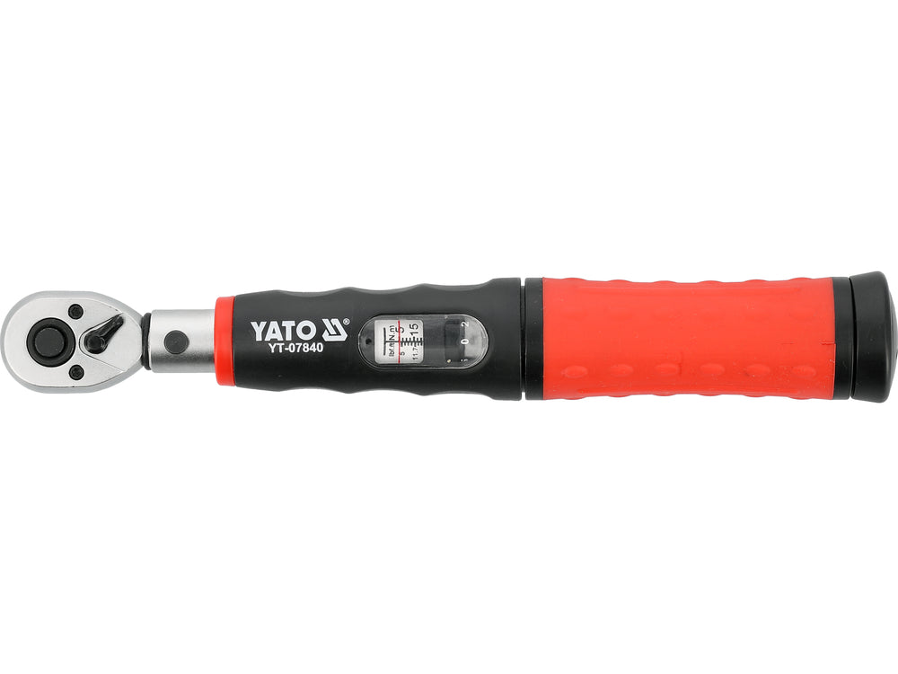 TORQUE WRENCH | 6.3 MM (1/4") | 5 - 25 NM | WITH BITS | 11 PCS (YT-07840)