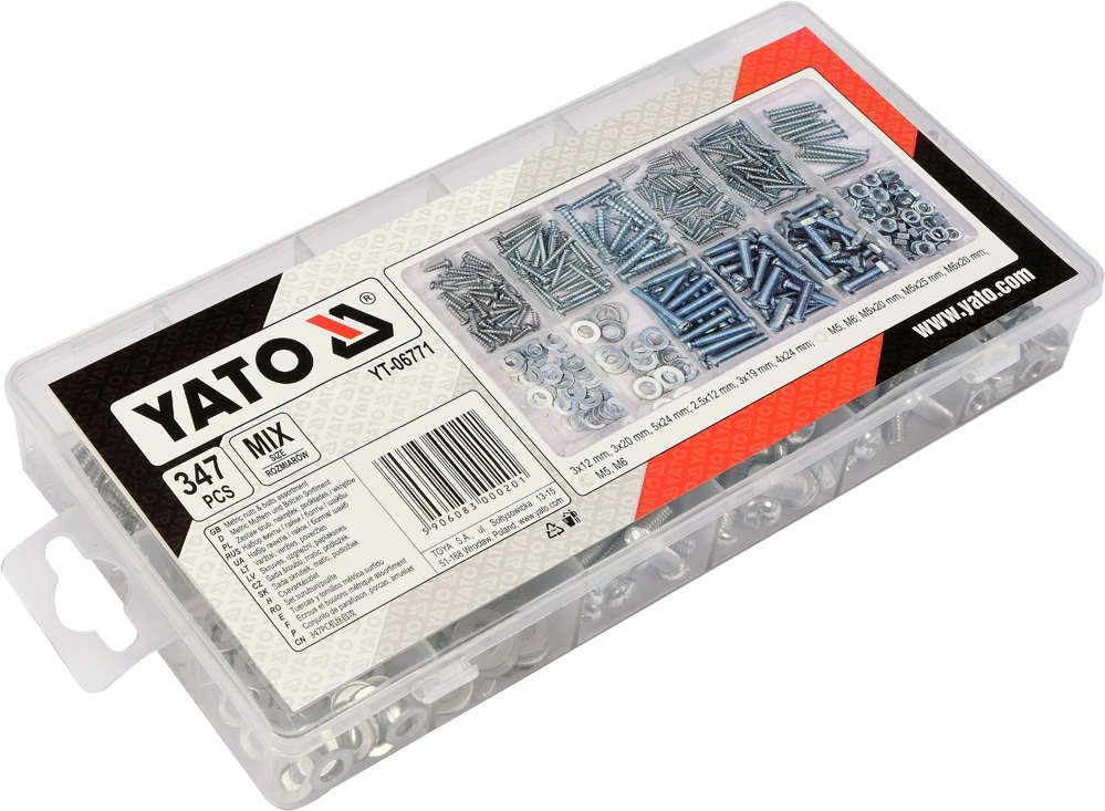 GASKET, WASHER / NUT / BOLT / SELF-TAPPING SCREW SET | 327 PCS. (YT-06771)