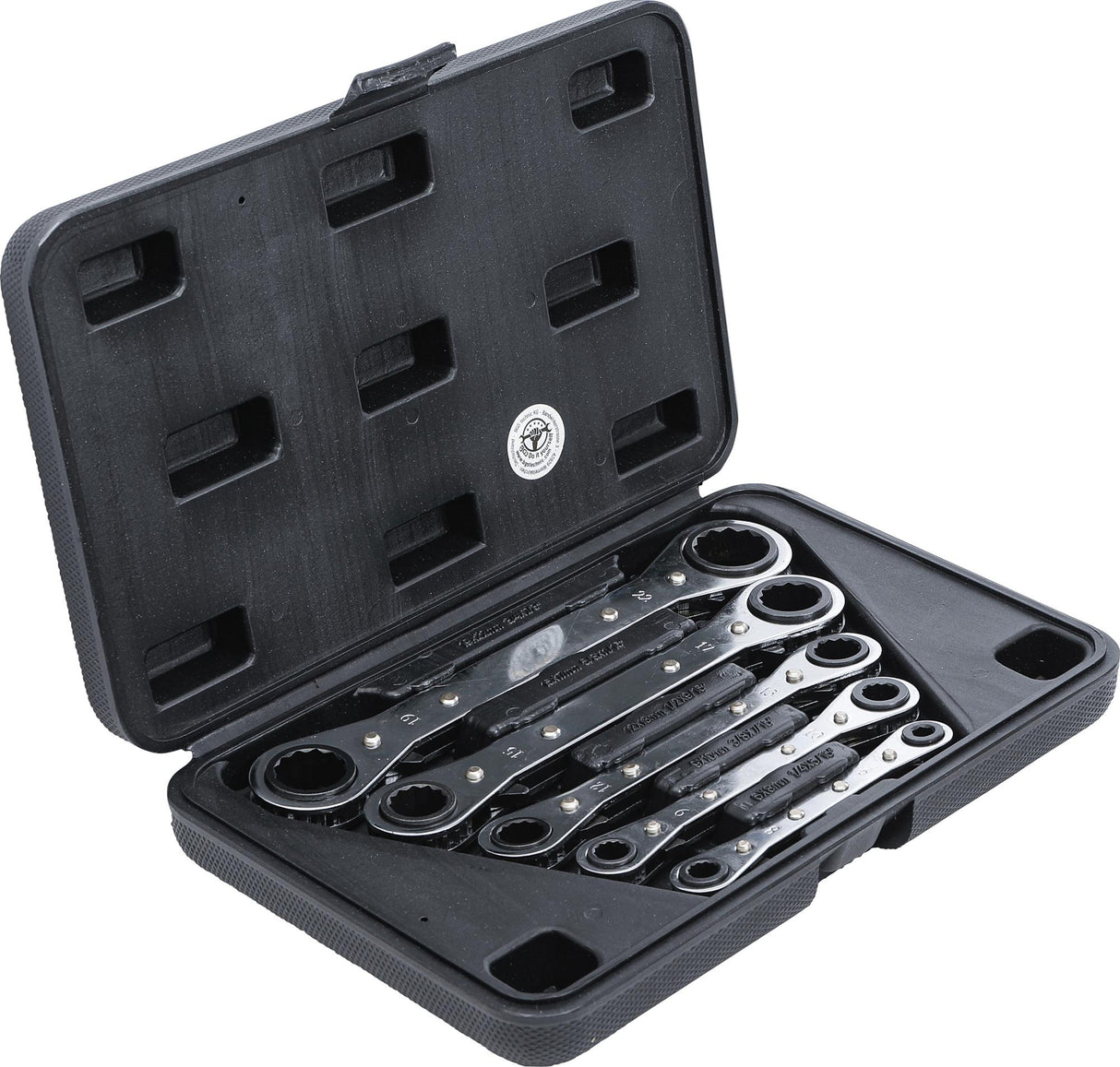 DOUBLE ENDED RATCHET WRENCH SET, STRAIGHT, REVERSIBLE | 6 X 8-19 X 22 MM | 5 PCS. (1450)
