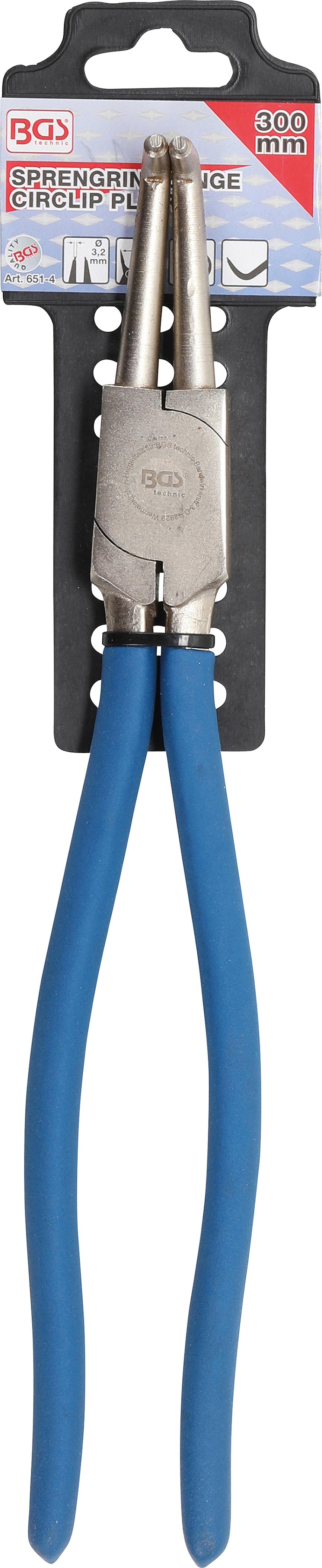 CIRCLIP PLIERS | ANGLED | FOR INSIDE CIRCLIPS | 300 MM (651-4)