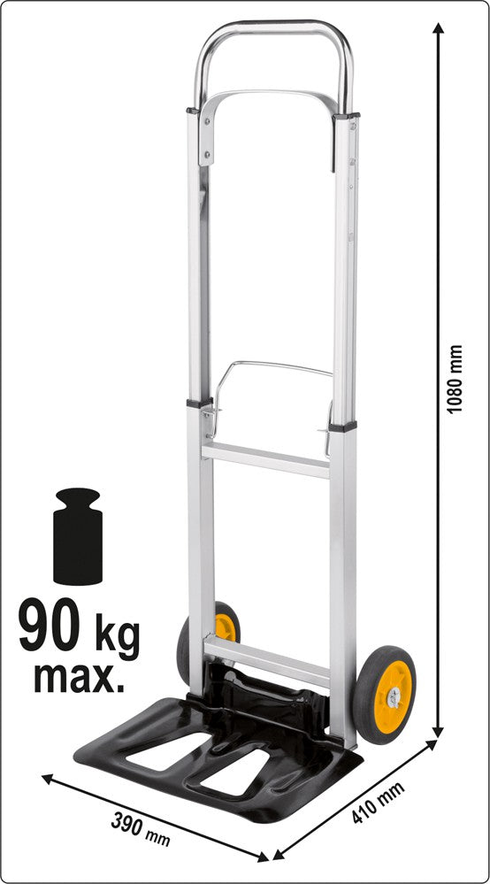 FOLDABLE HAND TRUCK MAX CAPACITY 90KG (78661)