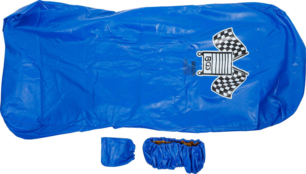 PROTECTIVE SEAT AND STEERING WHEEL COVER | UNIVERSAL | IMITATION LEATHER (66529)