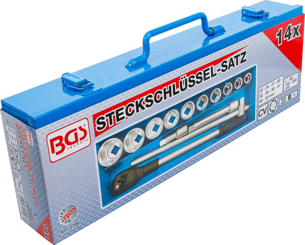 SOCKET SET | 20 MM (3/4") DRIVE | 14 PCS. (1206)