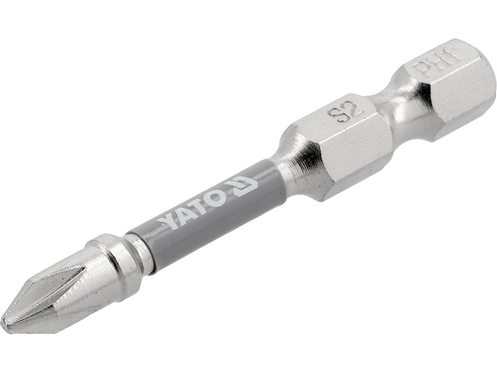 SCREWDRIVER BITS 1/4 50MM PH1 2 PCS NI (YT-78020)