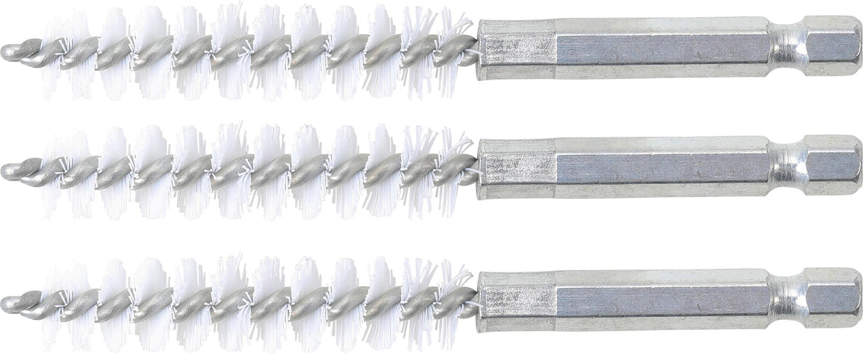 NYLON BRUSH | 11 MM | 6.3 MM (1/4") DRIVE | 3 PCS. (3078-11-N)