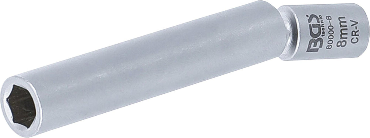 SWIVEL GLOW & SPARK PLUG SOCKET | 6.3 MM (1/4") | 8 MM (80000-8)