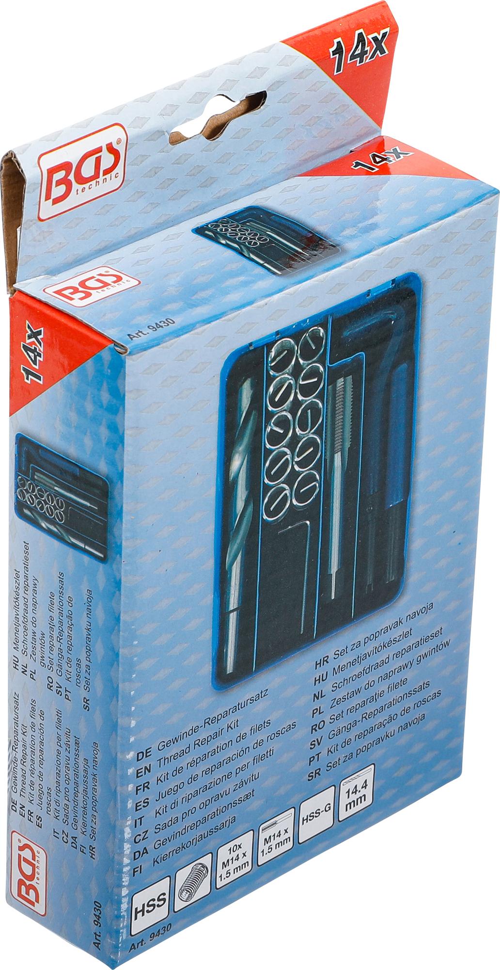THREAD REPAIR KIT | M14 X 1.5 | 14 PCS. (9430)