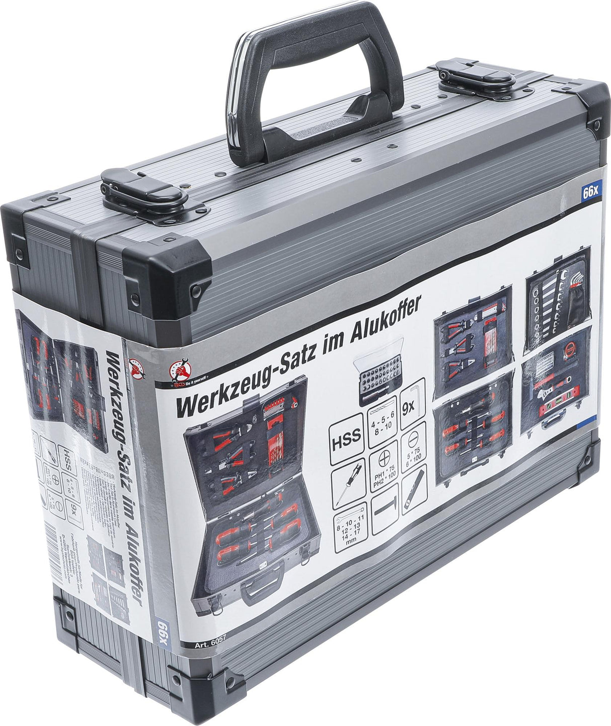 TOOL SET IN ALUMINIUM CASE | 66 PCS. (6057)