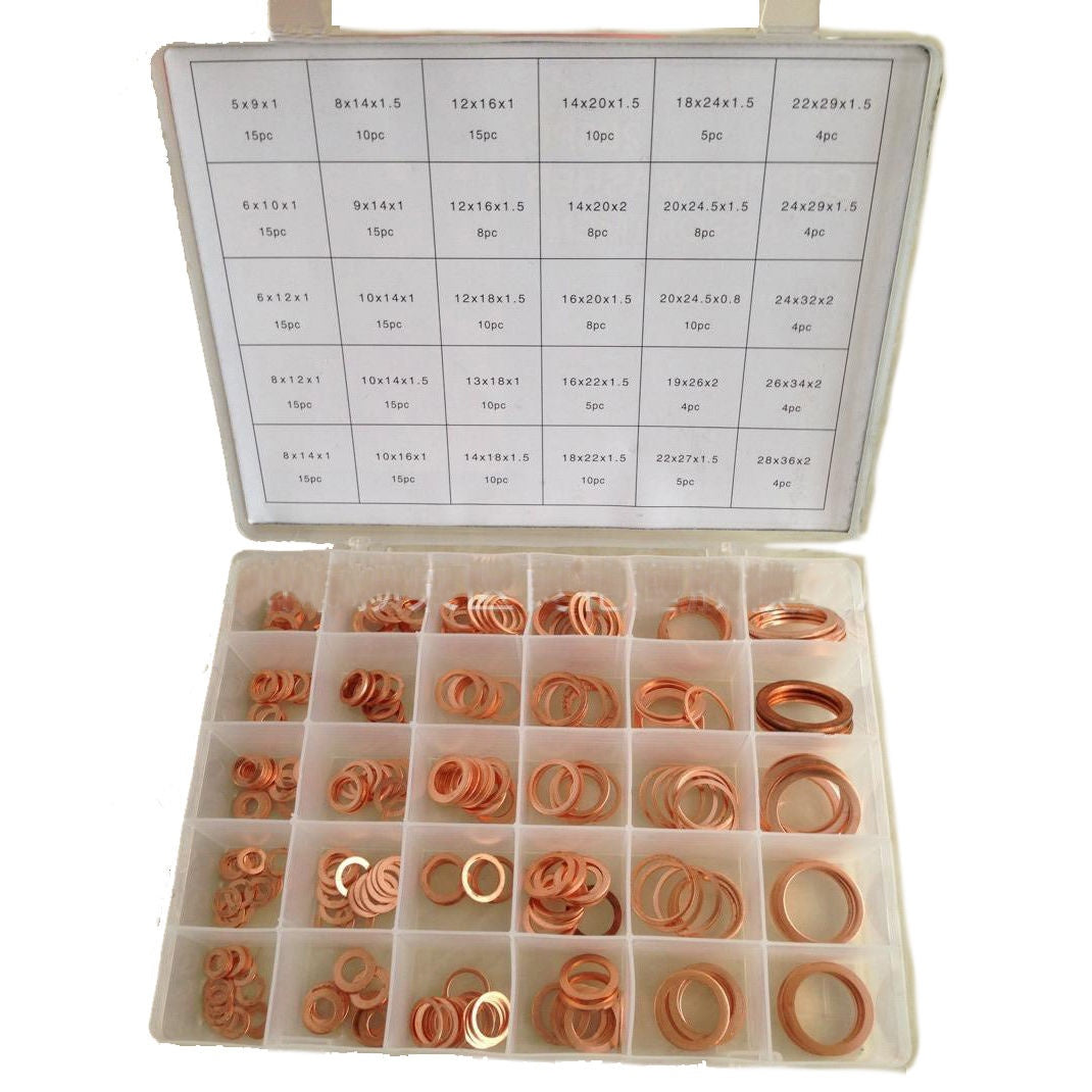 COPPER WASHER SET | 300 PCS. (8142V)