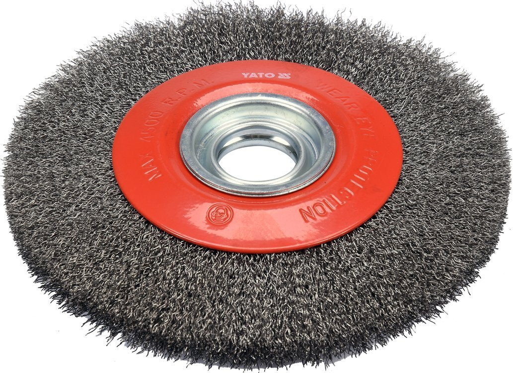 WIRE BRUSH 200MM ⌀32MM INOX (YT-47555)