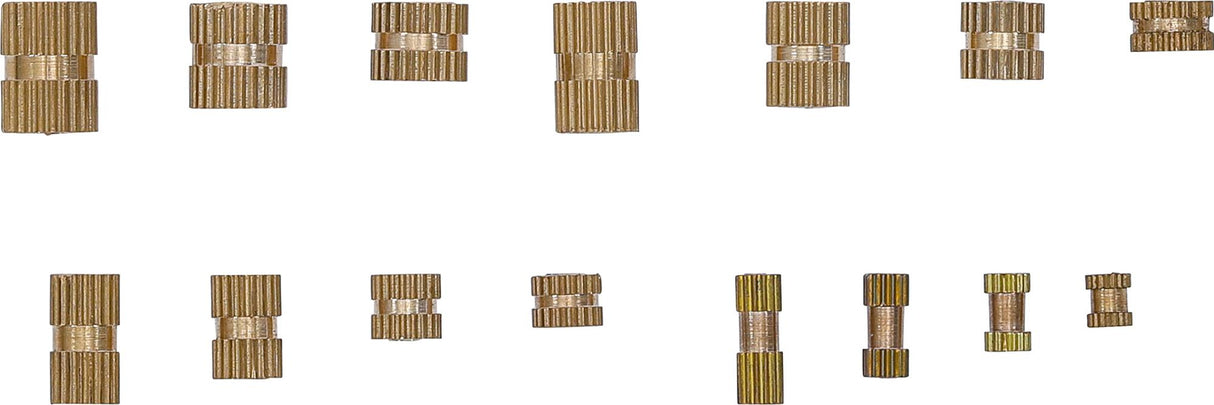 INSERT NUT ASSORTMENT | BRASS | 330 PCS. (85223)