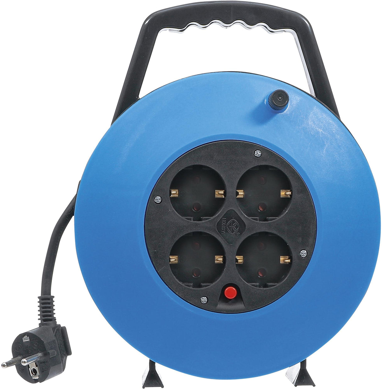 CABLE REEL | CLOSED TYPE | 10 M | 3 X 1.5 MM² | 4 SOCKET OUTLETS | IP 20 | 3000 W (3363)