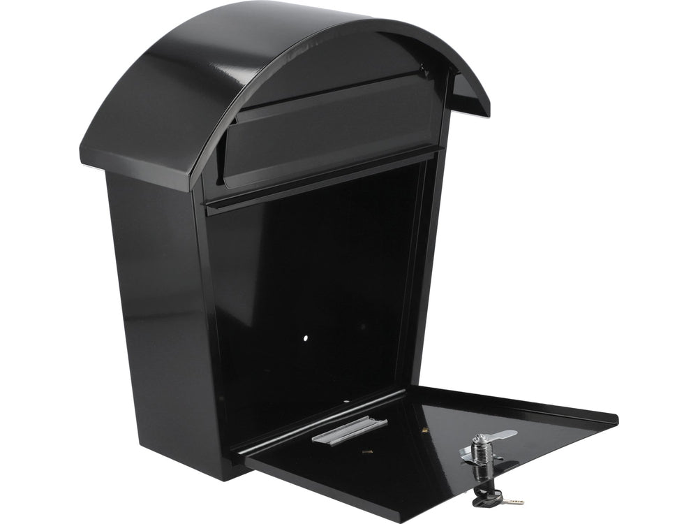 MAILBOX 380X320X105MM BLACK METALLIC (78585)