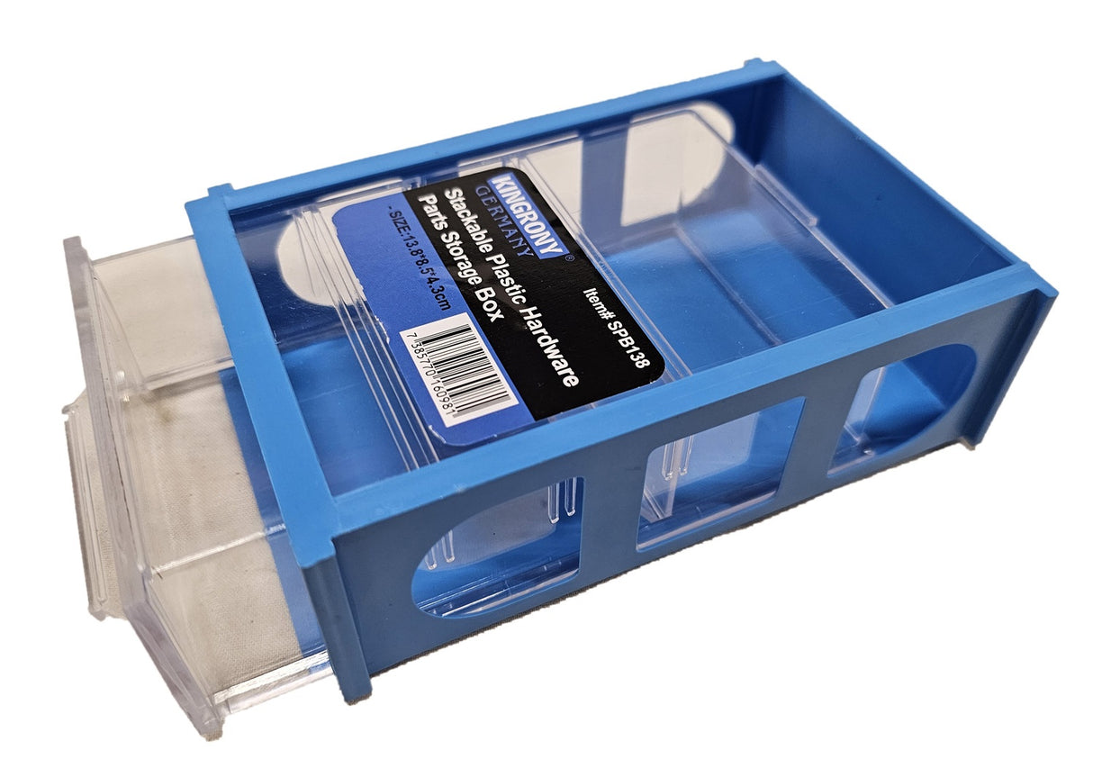 STACKABLE PLASTIC HARDWARE STORAGE BOX | 14X8.5X4 CM (SPB138)
