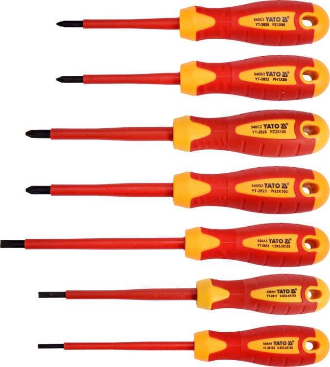 INSULATED SCREWDRIVER SET 7PCS (YT-2828)