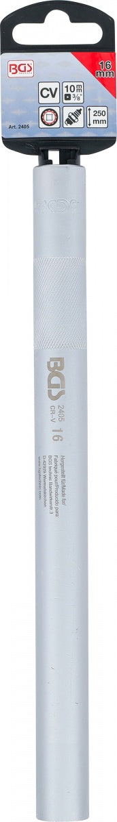 SPARK PLUG SOCKET, 12-POINT, EXTRA LONG | 10 MM (3/8") DRIVE | 16 MM (2405)