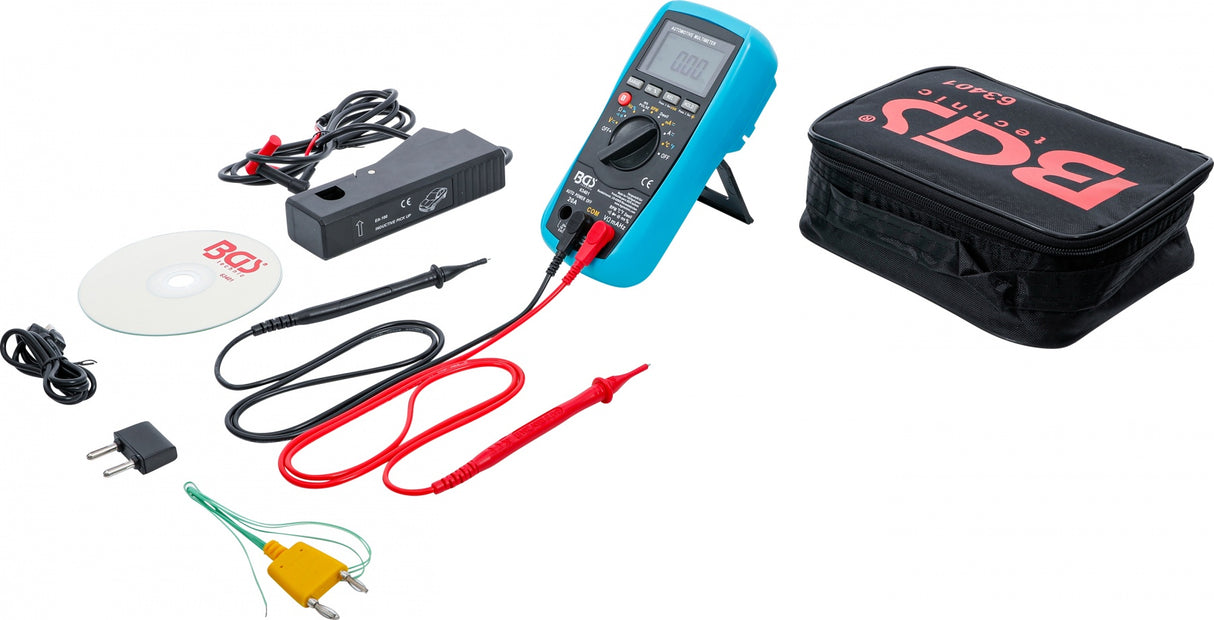 DIGITAL CAR MULTIMETER WITH USB INTERFACE (63401)