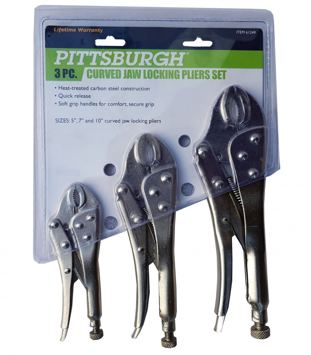 LOCKING PLIERS SET | 125/175/250 MM | 3 PCS. (PL109)