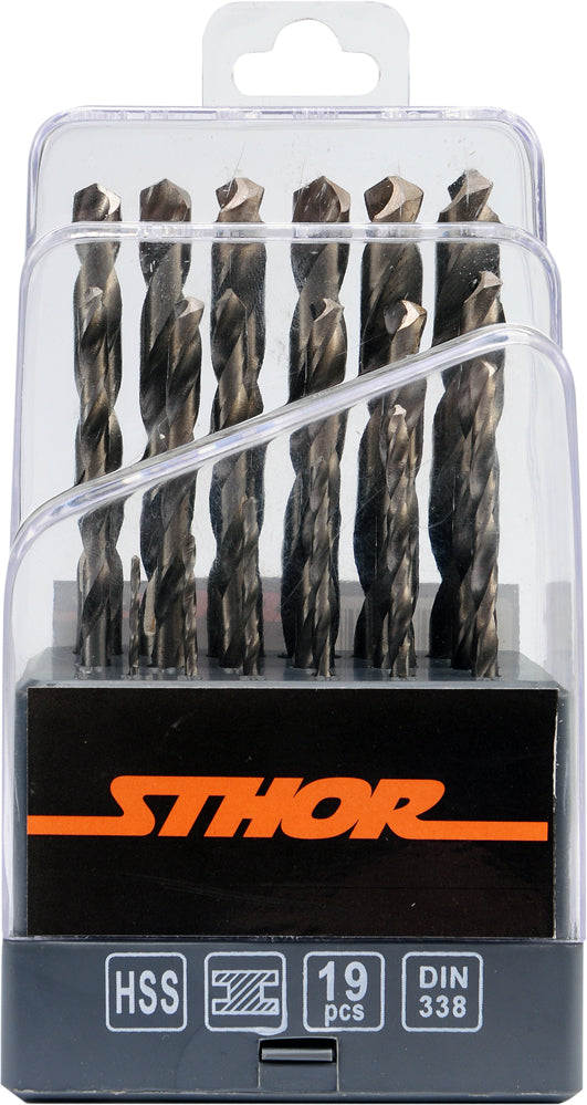 TWIST DRILL SET HSS 1-10MM /19PCS (21999)