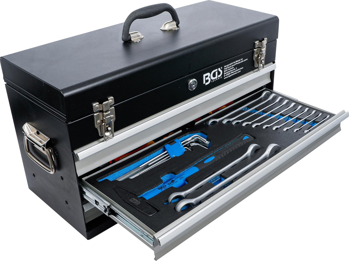 ELECTRICIANS-METAL WORKSHOP TOOL CASE | 3 DRAWERS | WITH 147 TOOLS (3350)