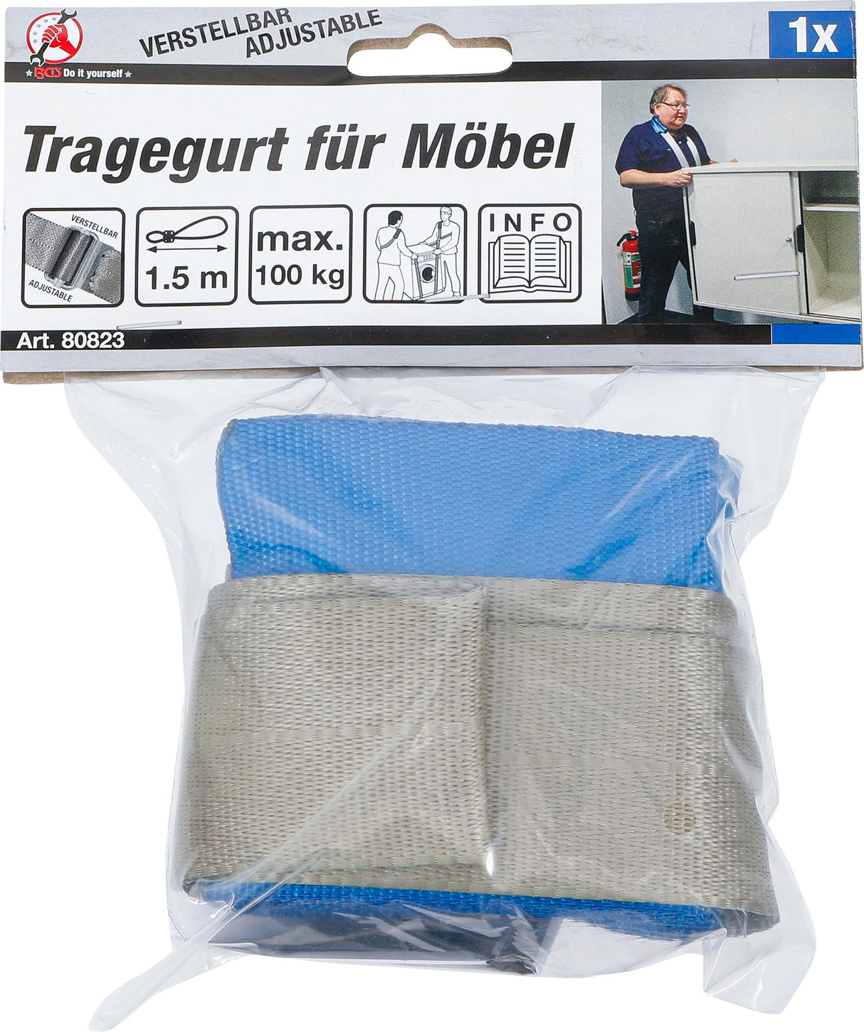 FURNITURE CARRYING STRAP | ADJUSTABLE | 100 KG (80823)