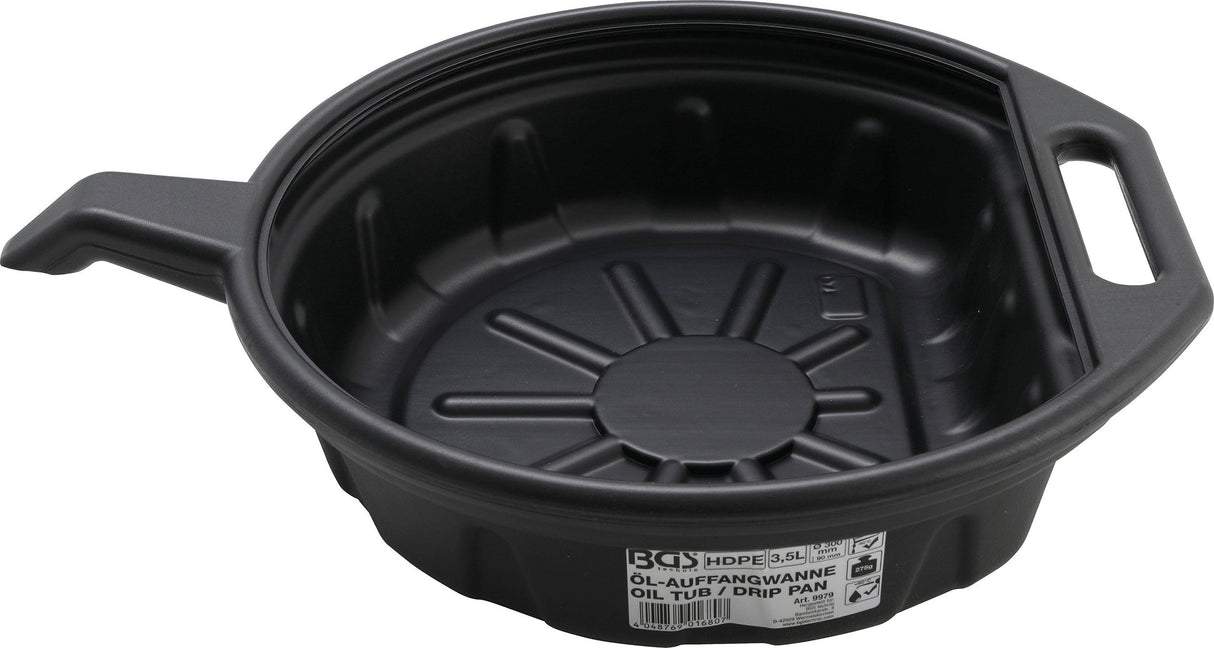 OIL TUB / DRIP PAN WITH NOZZLE | 3.5 L (9979)