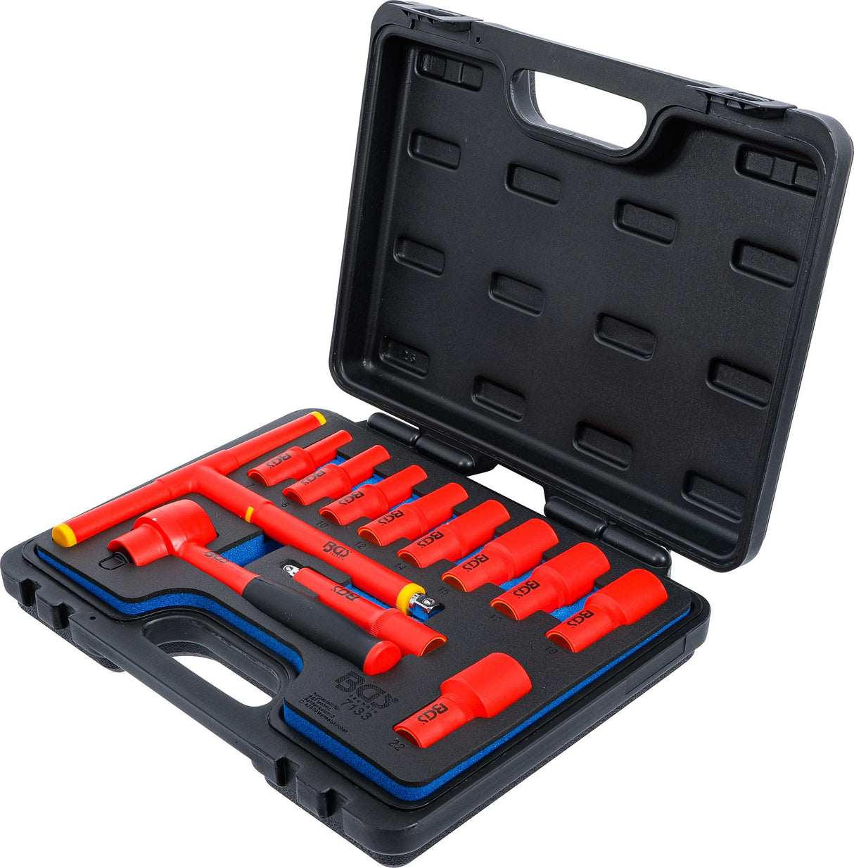 VDE SOCKET SET | 10 MM (3/8") DRIVE | 7 - 22 MM | 12 PCS. (7133)